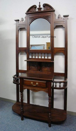 Code: HL 119-M Name: Hall Stand Size: W=110 x D=40 x H=225 cm Wood: Solid Mahogany wood.﻿